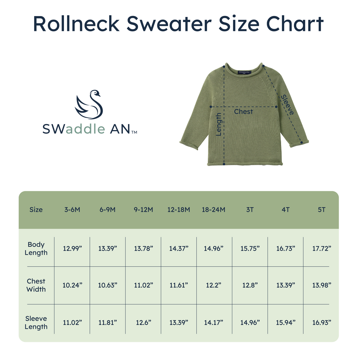 Cotton Rollneck Sweater In Various Colors