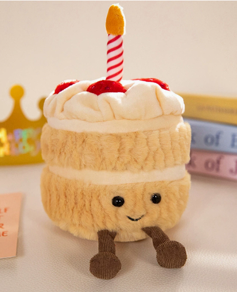 Strawberry Cream Birthday Cake Plush