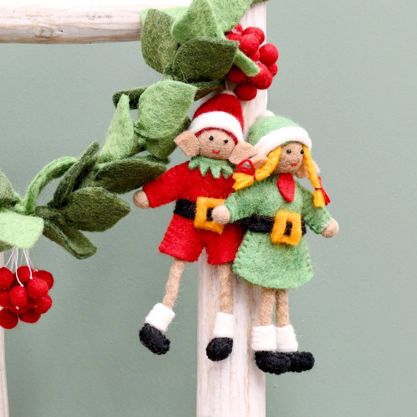 Felt Christmas Elves Pair