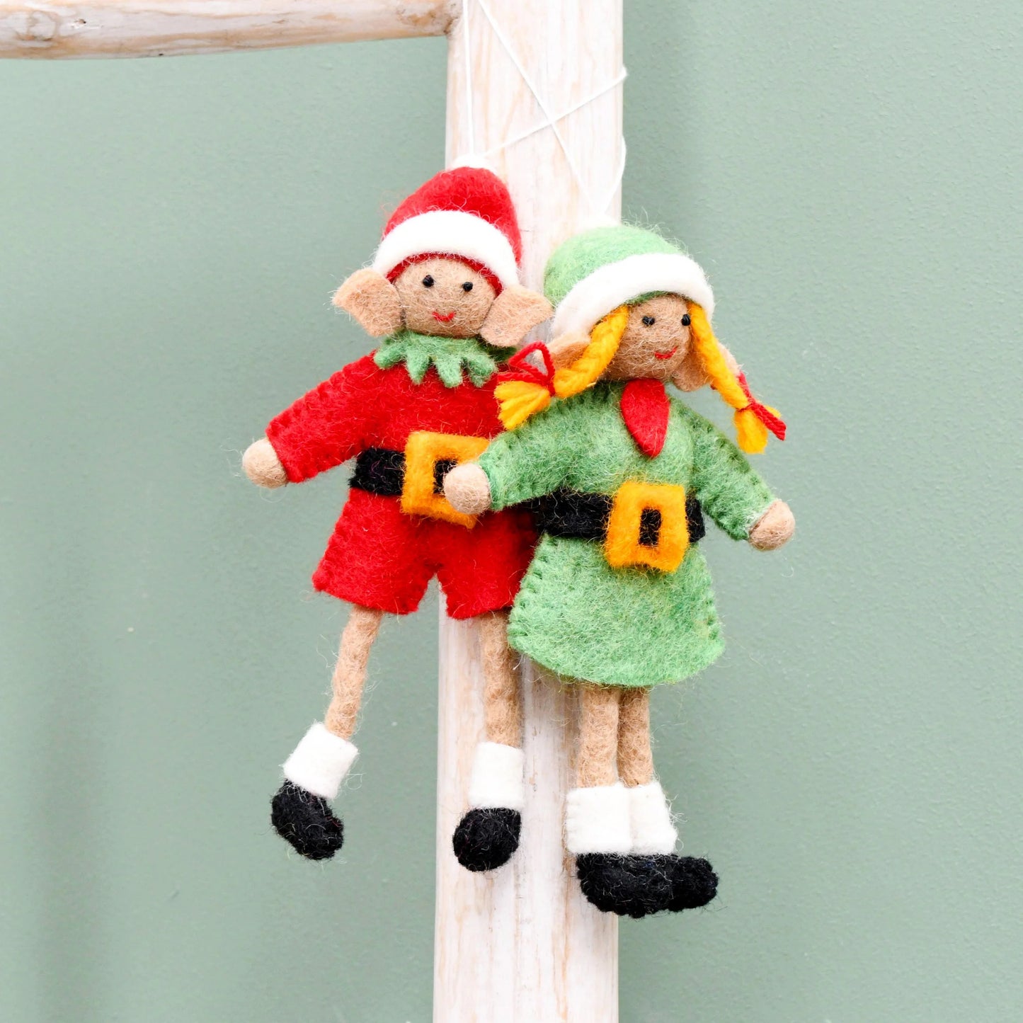 Felt Christmas Elves Pair