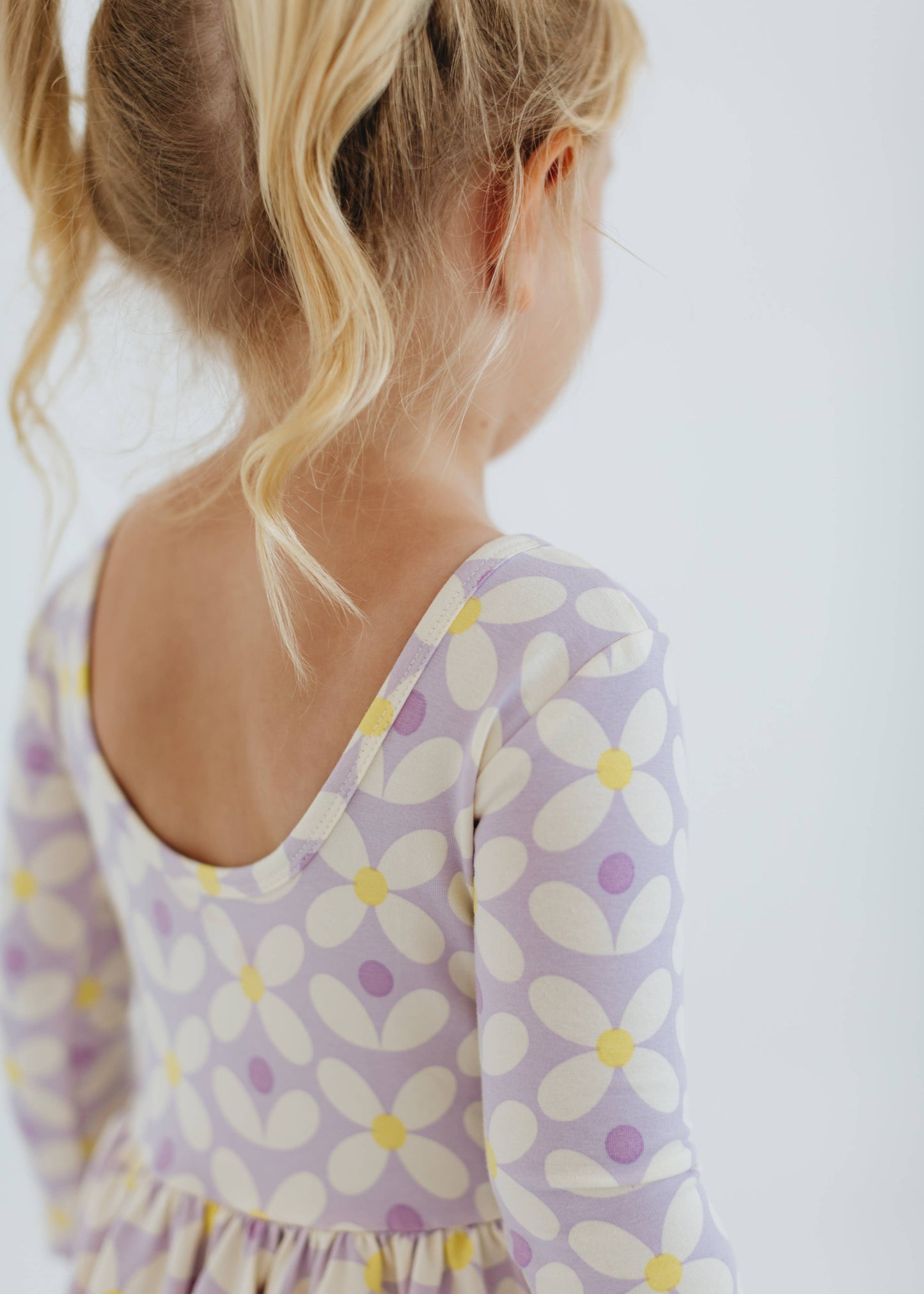 Twirl Dress in Pale Purple Petals