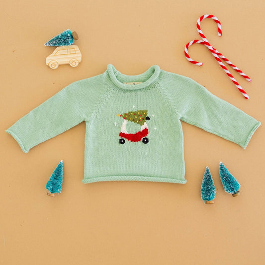 Deck the Wheels Rollneck Sweater