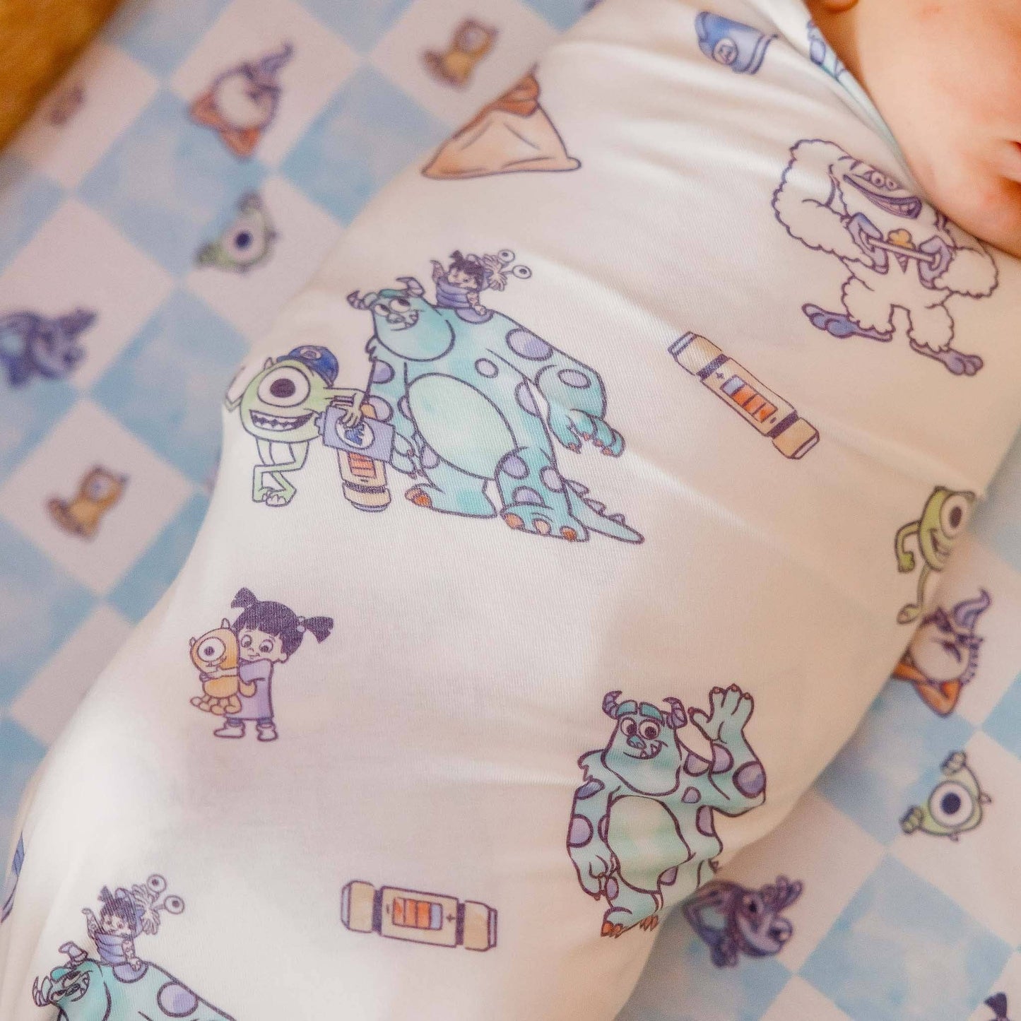 Monsters, Inc. Friends Knit Swaddle Blanket