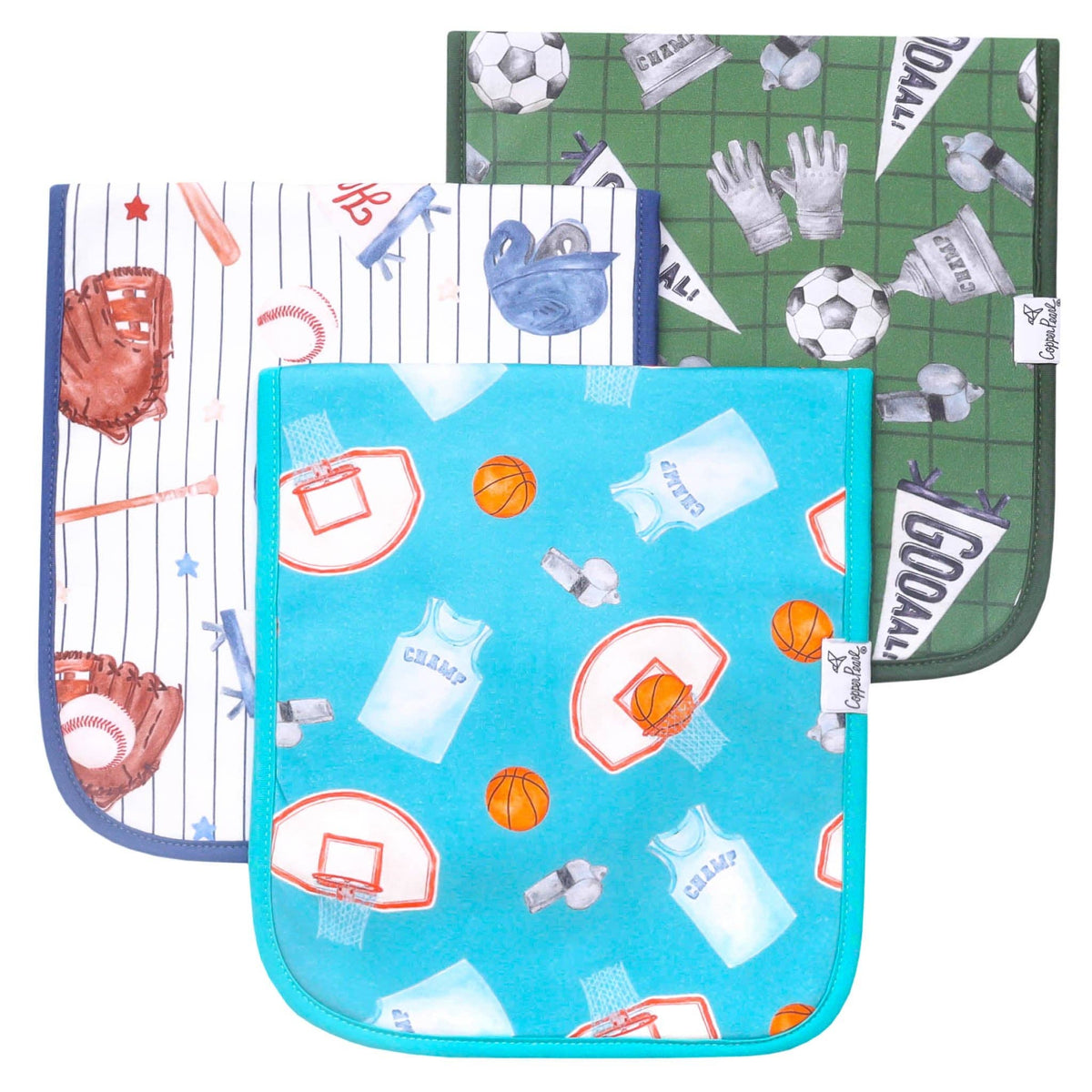 All Star Burp Cloth Set