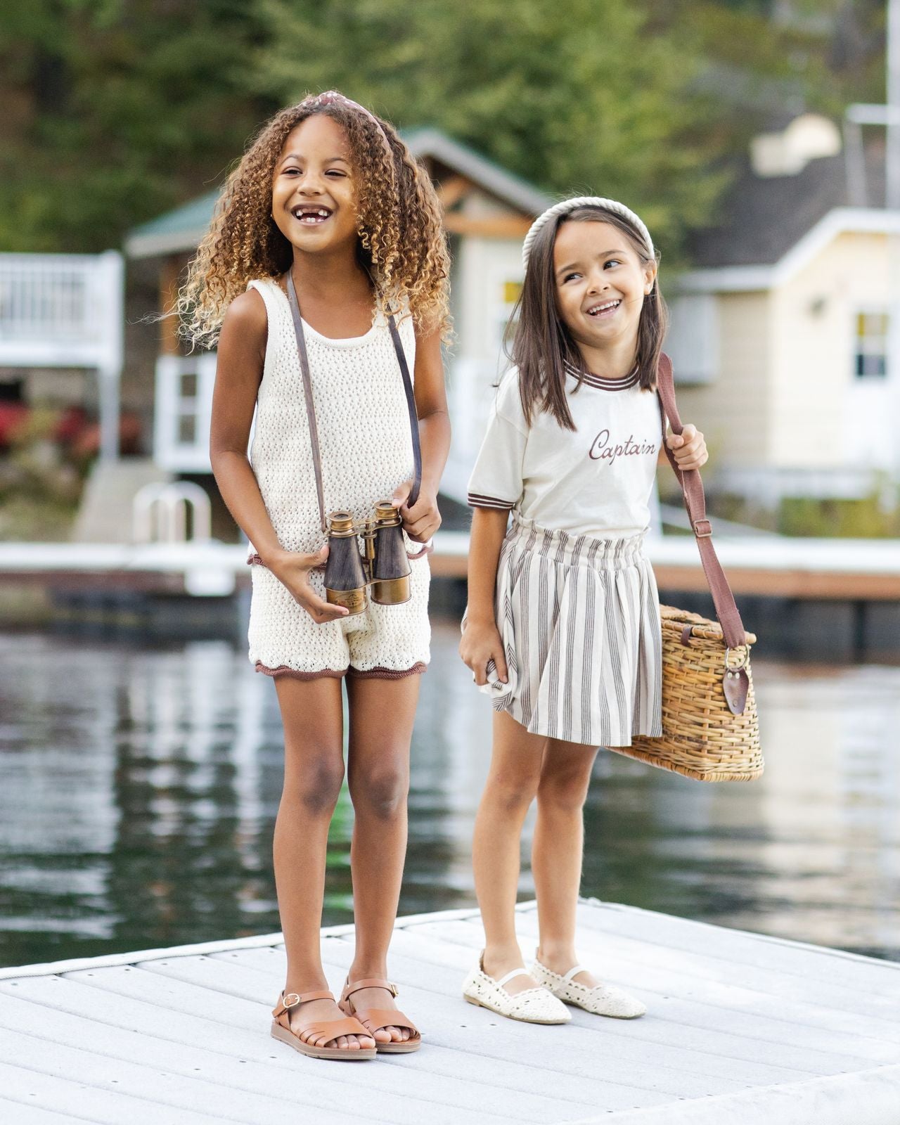 Brown Stripe Sasha Skirt