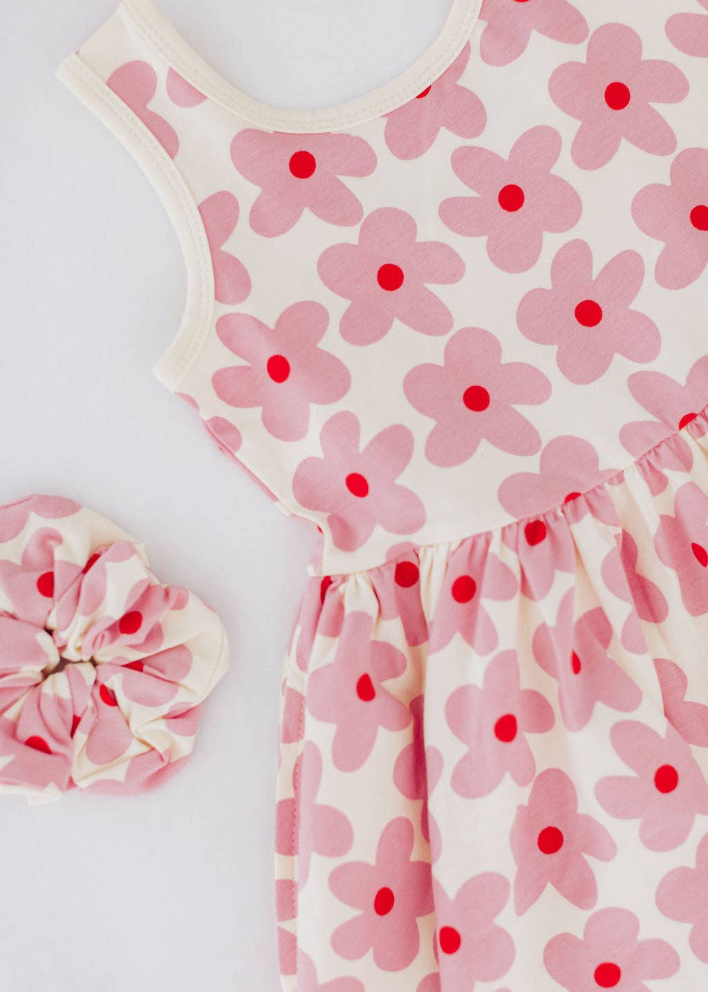 Pink Daisies Twirl Dress