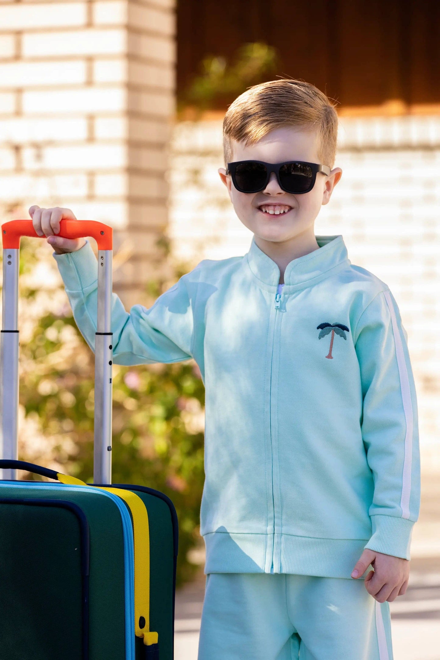 Palm Beach on Mint Embroidered Jacket