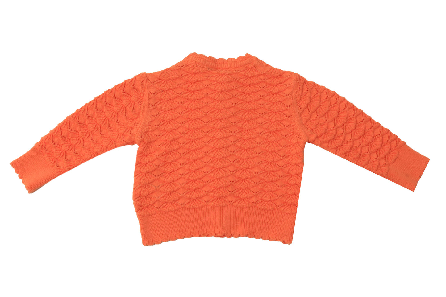 Orange Knit Cardigan