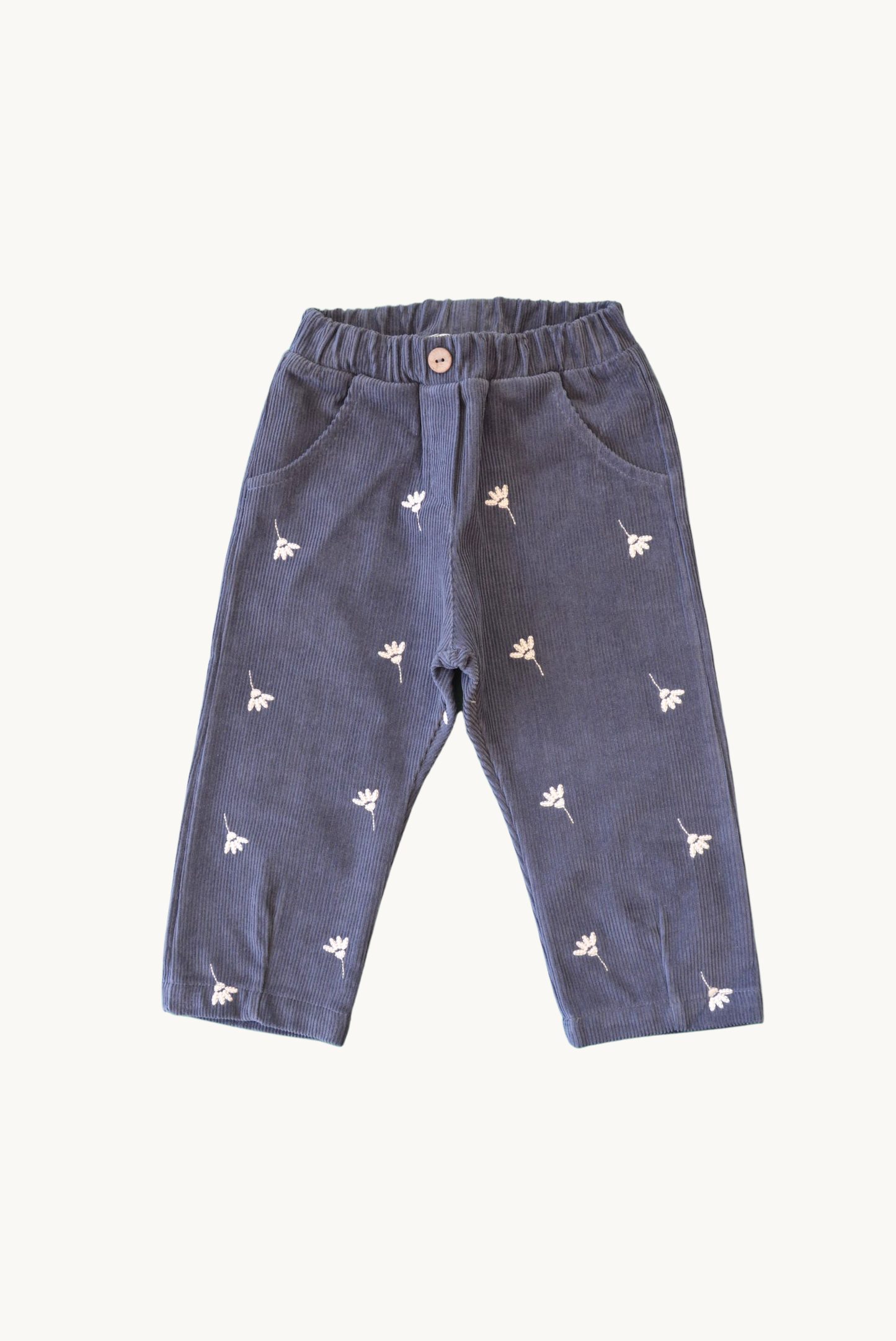 Baby / Kids Embroidered Corduroy Pants