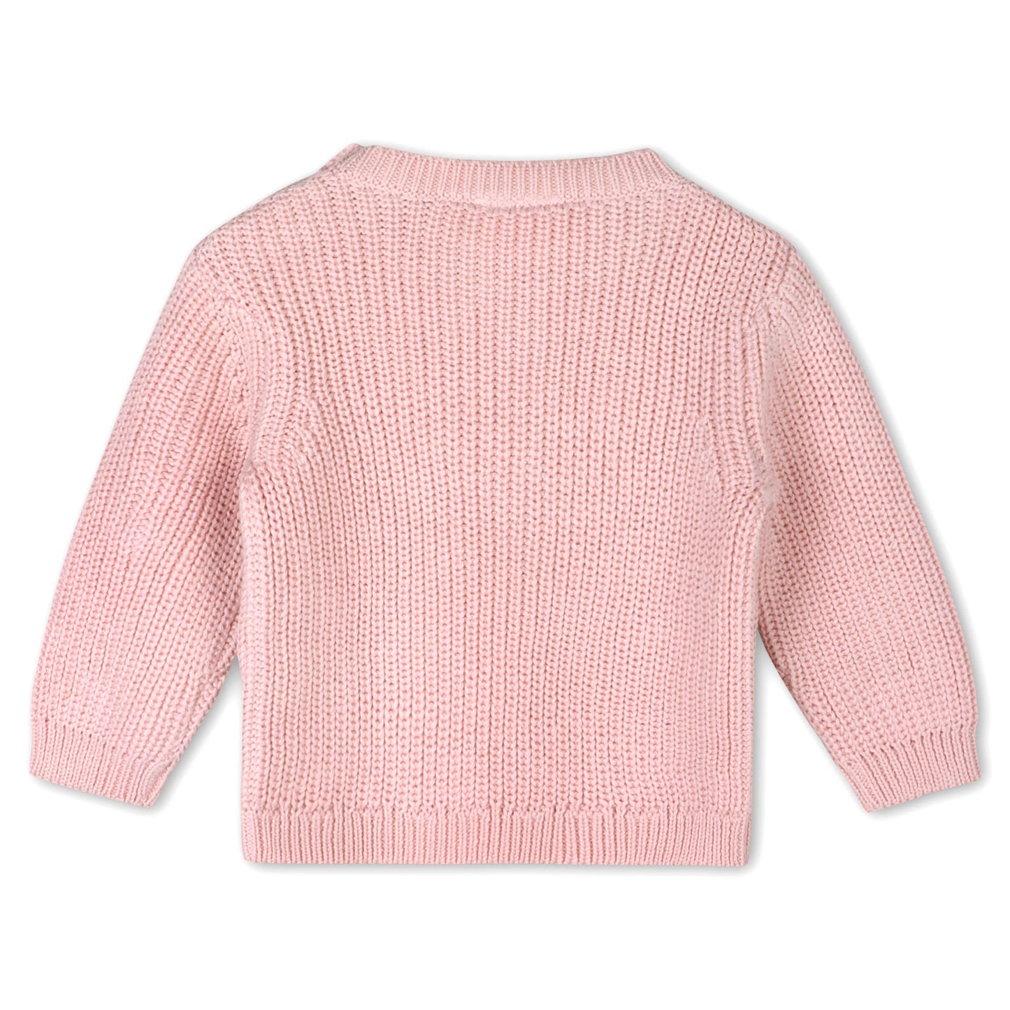 Love Embroidered Knit Baby Sweater