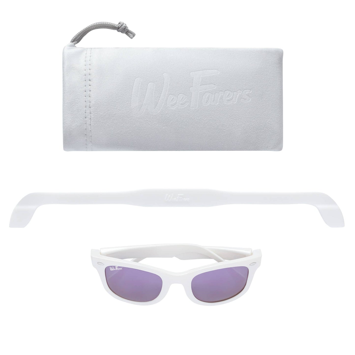 Polarized WeeFarers - White w/ Purple