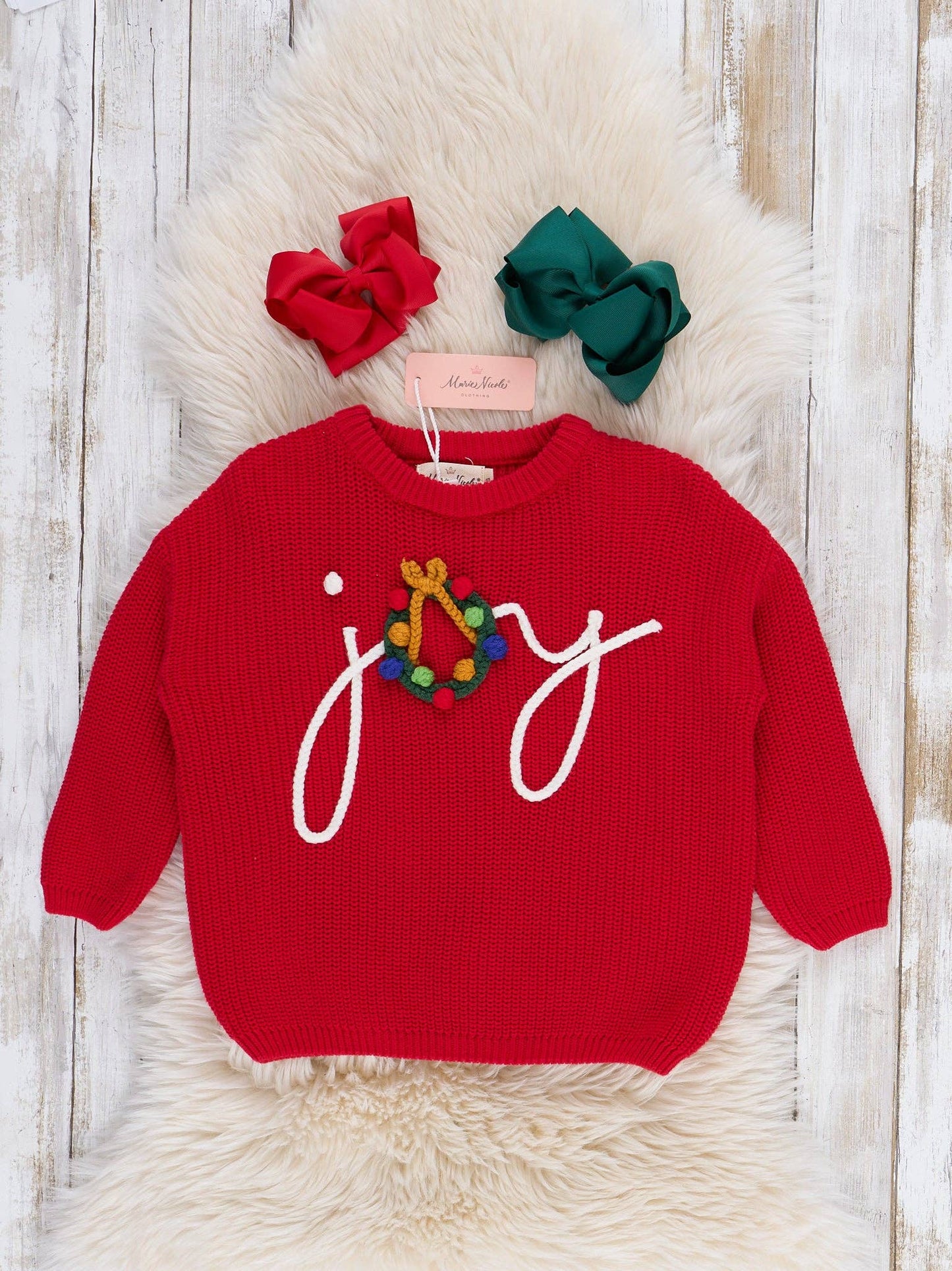 Festive Joy Wreath Sweater