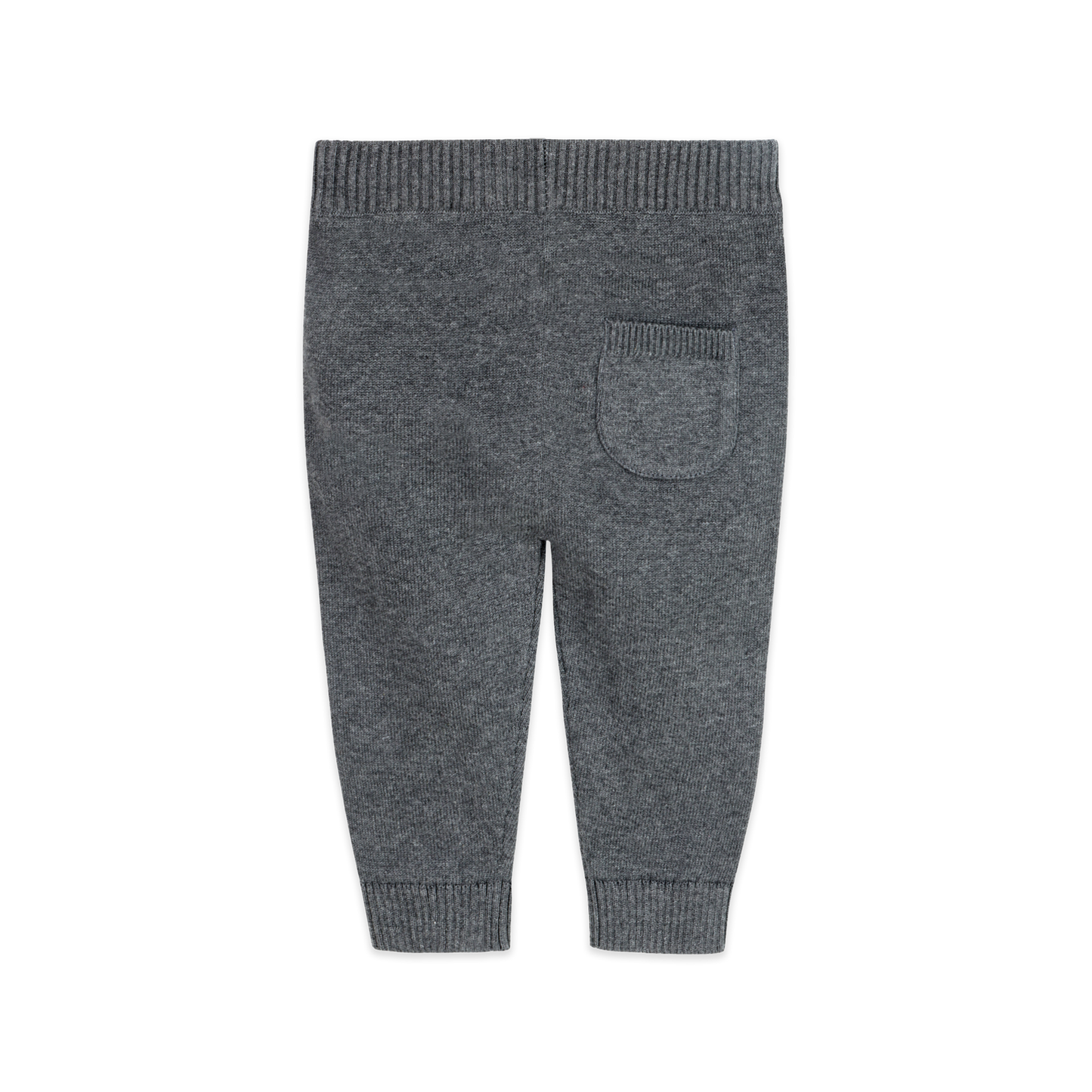 Charcoal Organic Cotton  Knit Baby Leggings