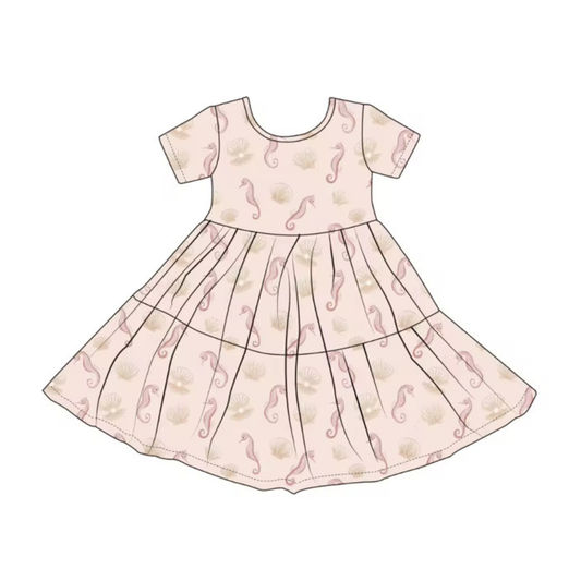 Seahorse Bamboo Twirl Dress