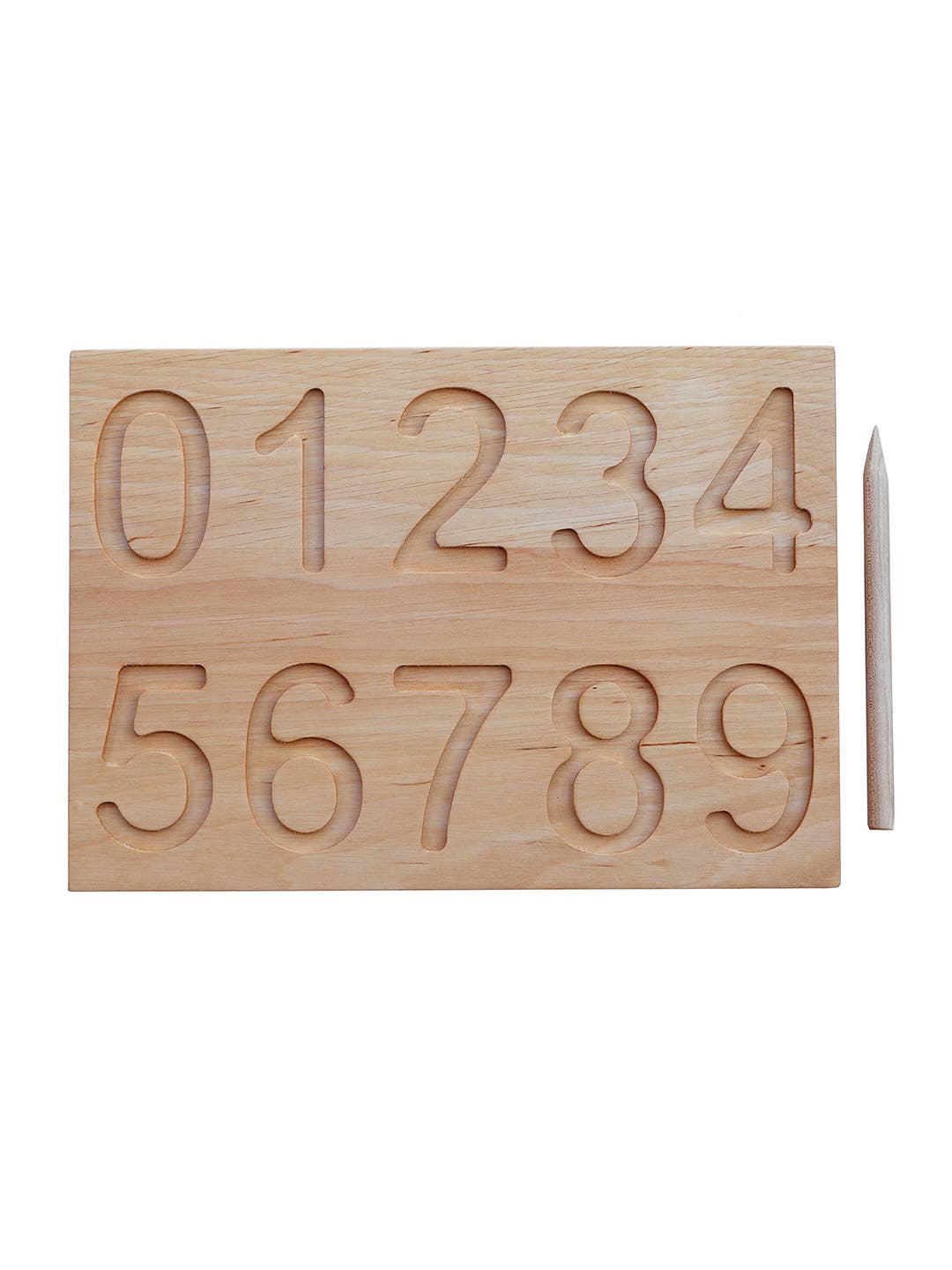 Wooden Story - Montessori Number Tracking Board With Balls