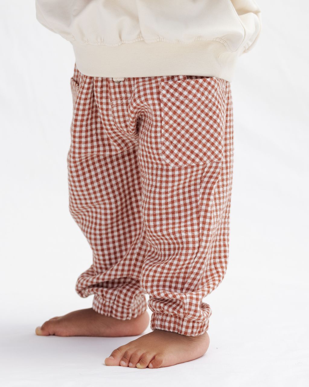 Red Gingham Luca Pant