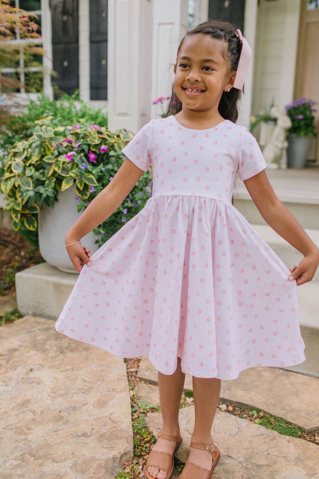 Peach of My Heart Twirl Dress