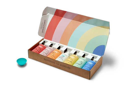 Rainbow of Bubbles Ultimate Bathtime Set