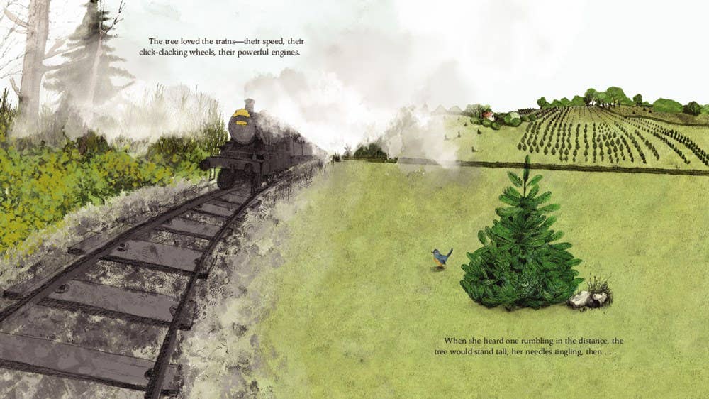 The Christmas Tree Who Loved Trains
