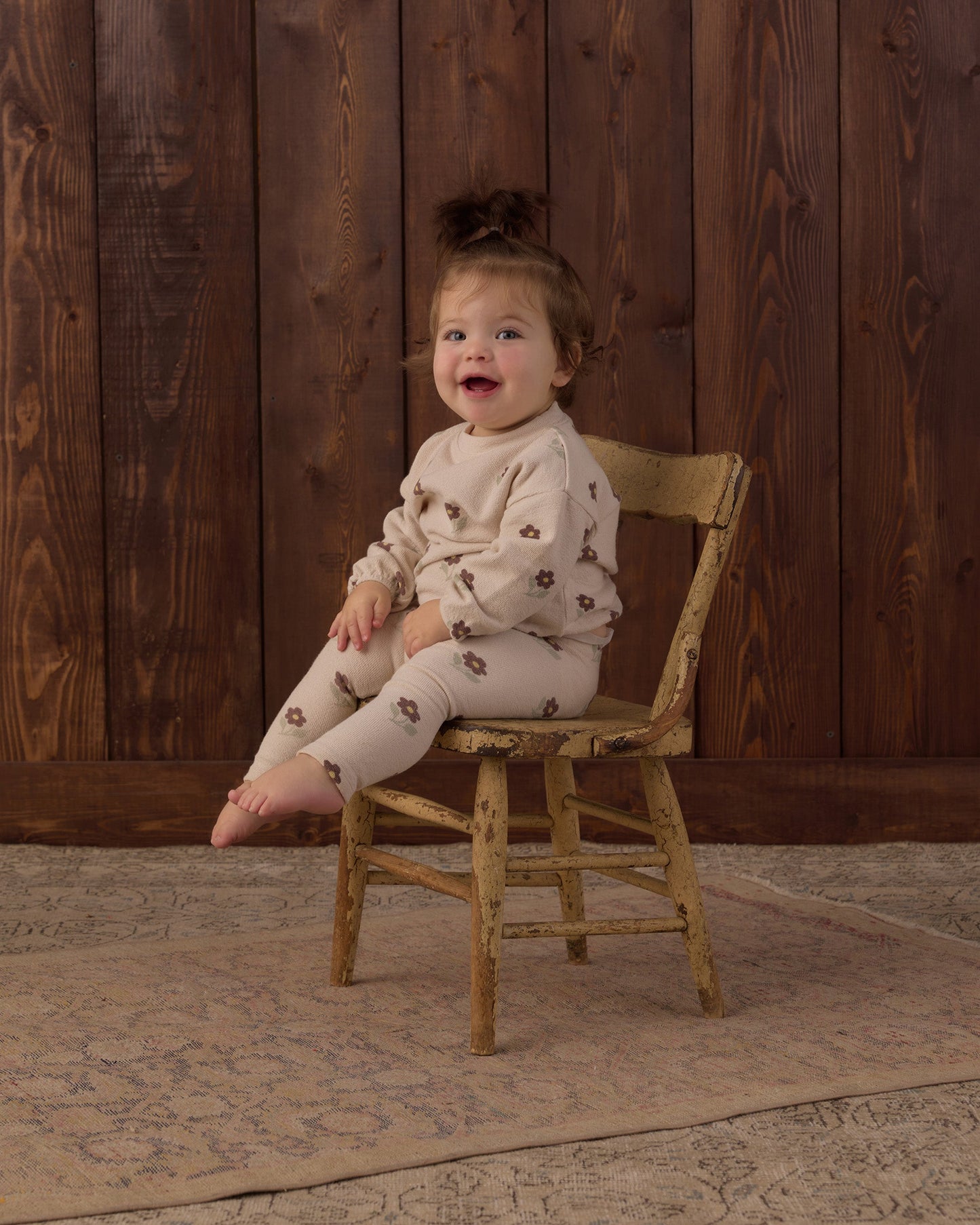 Spongey Knit Petal Daisy Set