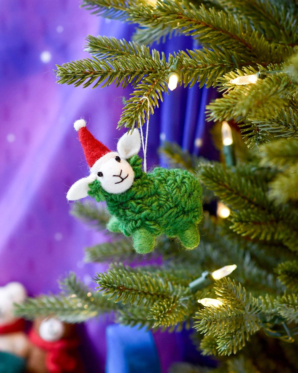 Felt Christmas Sheep Ornaments