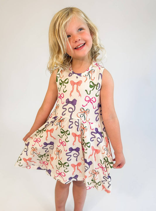 Bows Sleeveless Dress