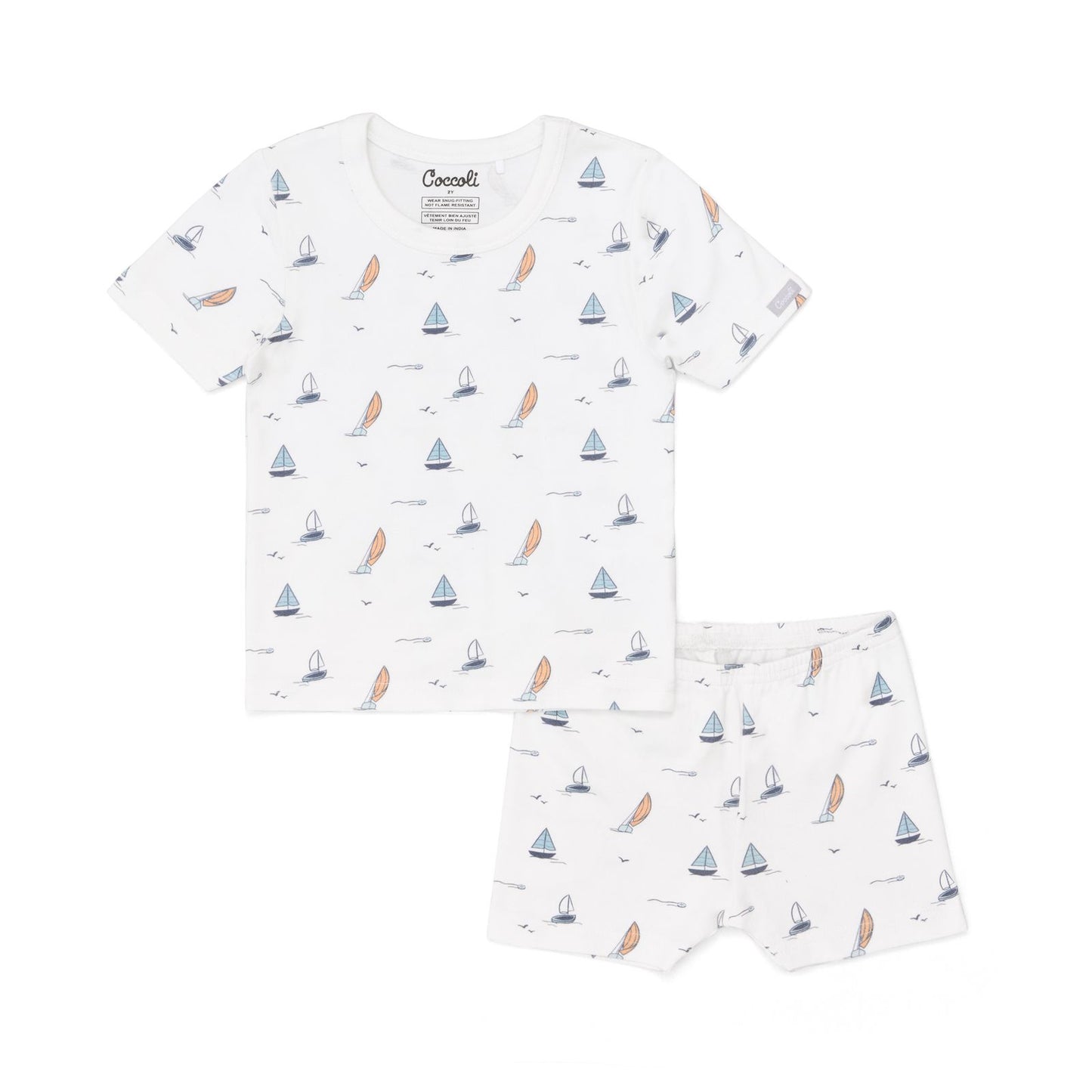 Boats on Cream Pajama Set