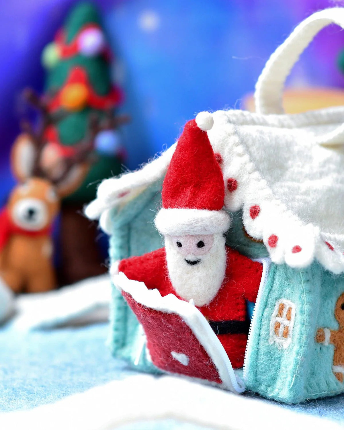 Felt Gingerbread House Bag in Various Colors