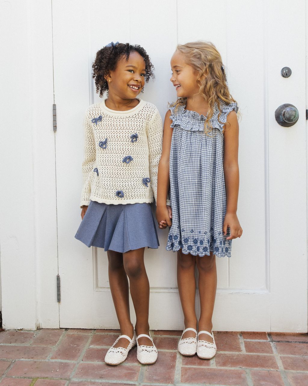 Crochet Knit Bows Pullover