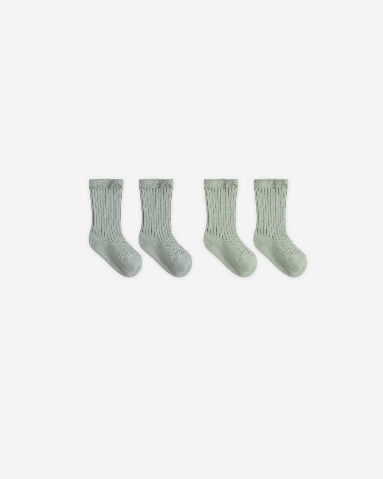 Fern & Steel Blue Socks Set