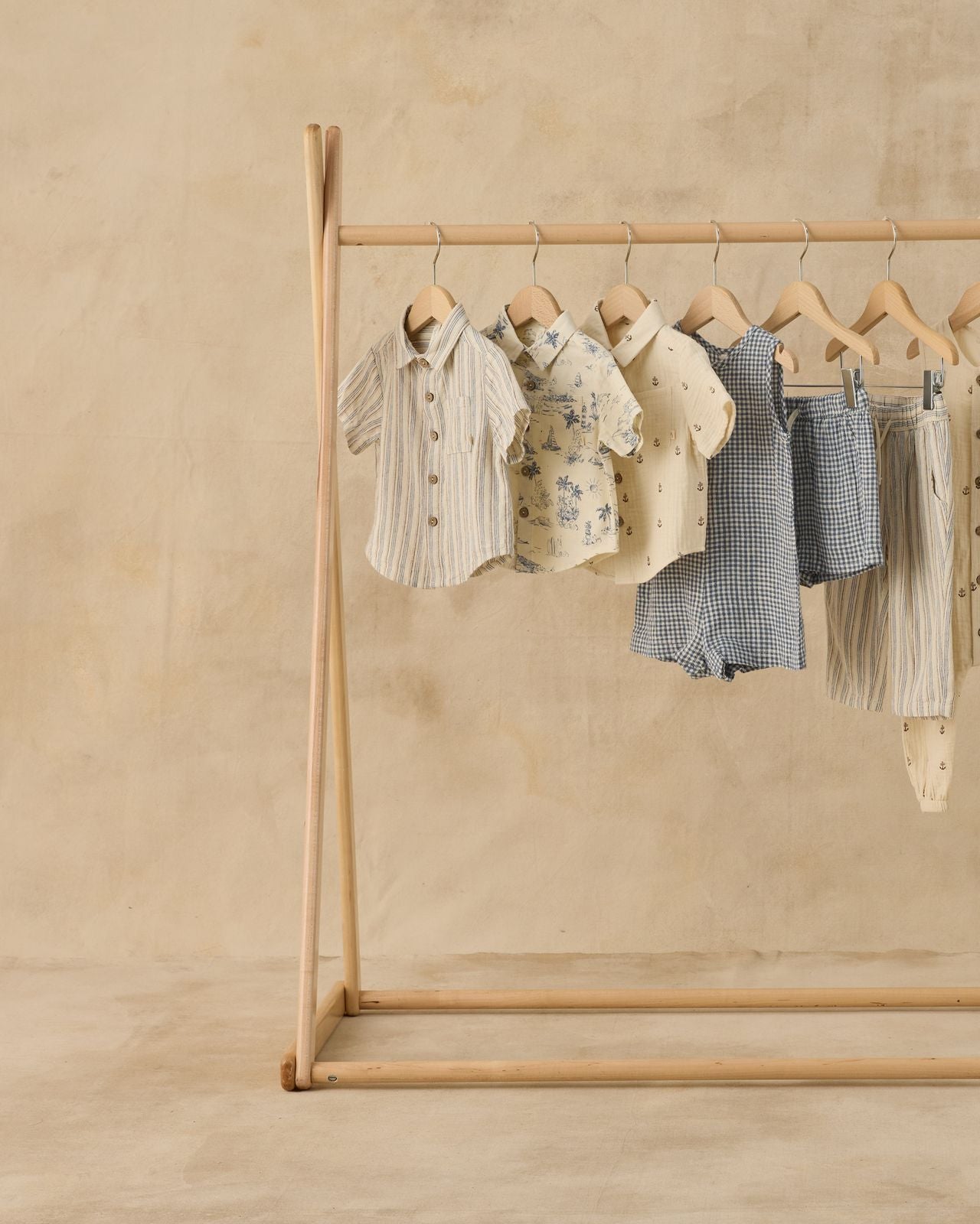 Marine Gingham Mavrick Romper