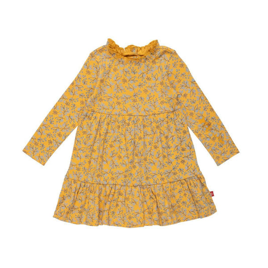 Olive My Love Toddler Ruffle Neck Dress
