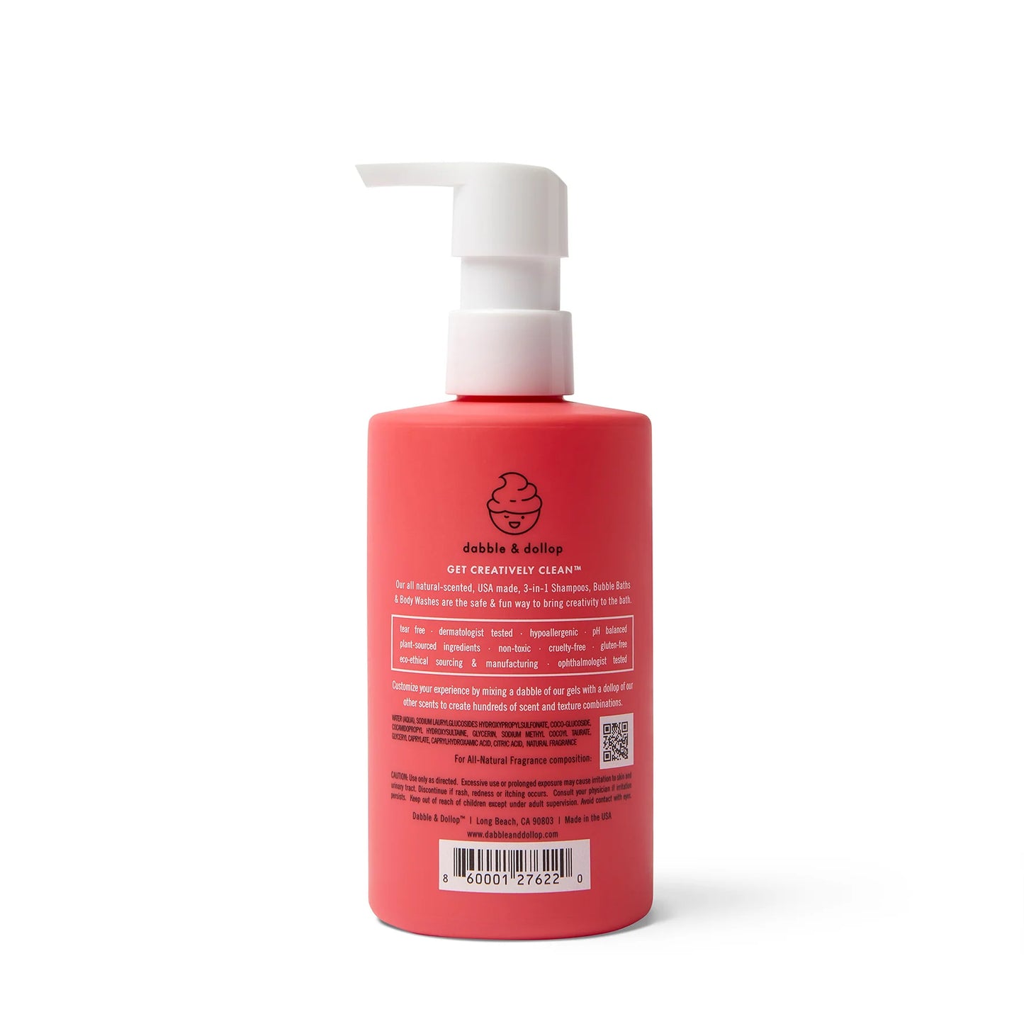 Tear-Free Strawberry 3-In-1 Wash, Shampoo & Bubbles