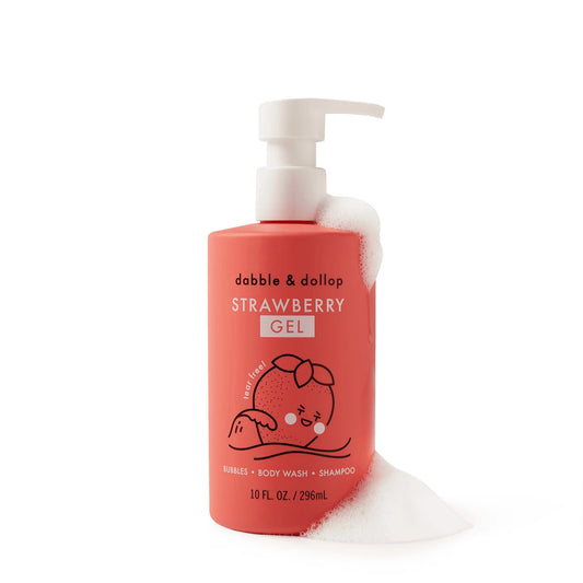 Tear-Free Strawberry 3-In-1 Wash, Shampoo & Bubbles