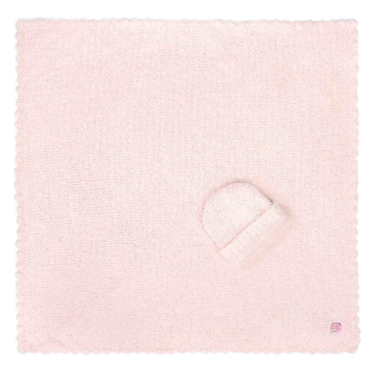 Pink Solid with Cap Blanket