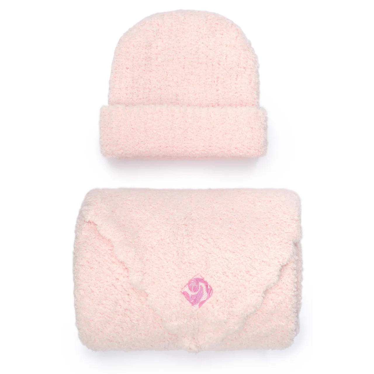 Pink Solid with Cap Blanket