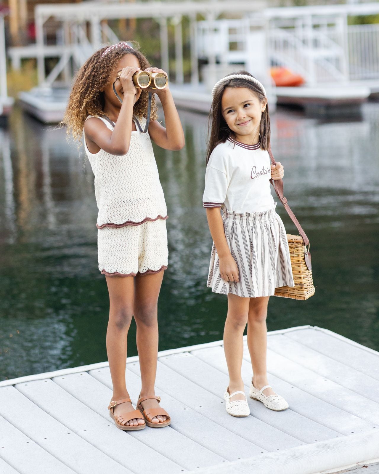Brown Stripe Sasha Skirt