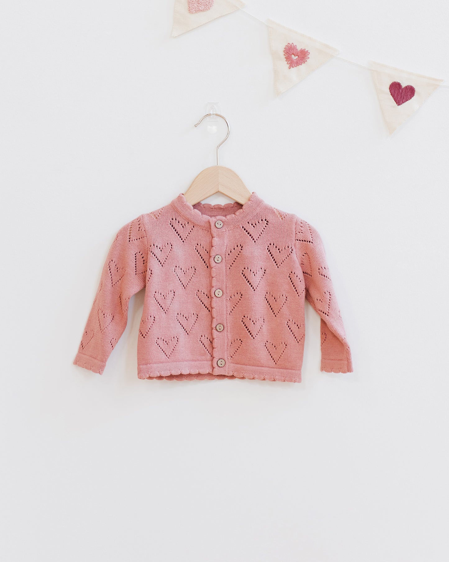 Knit Heart Cardigan