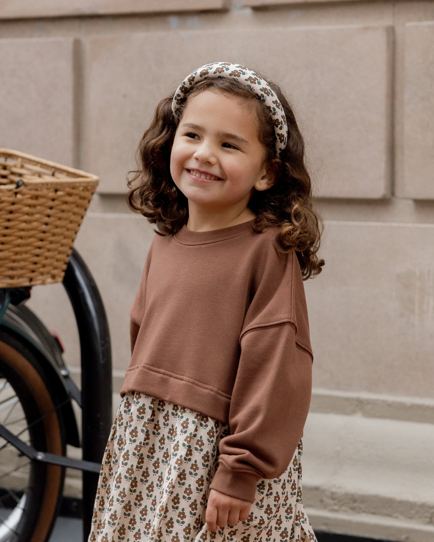 Vintage Bloom Sweatshirt Dress