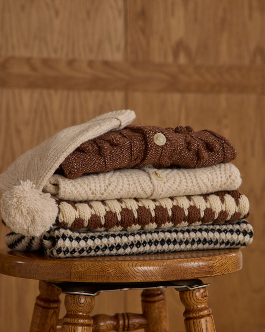 Brown Bobble Cardigan