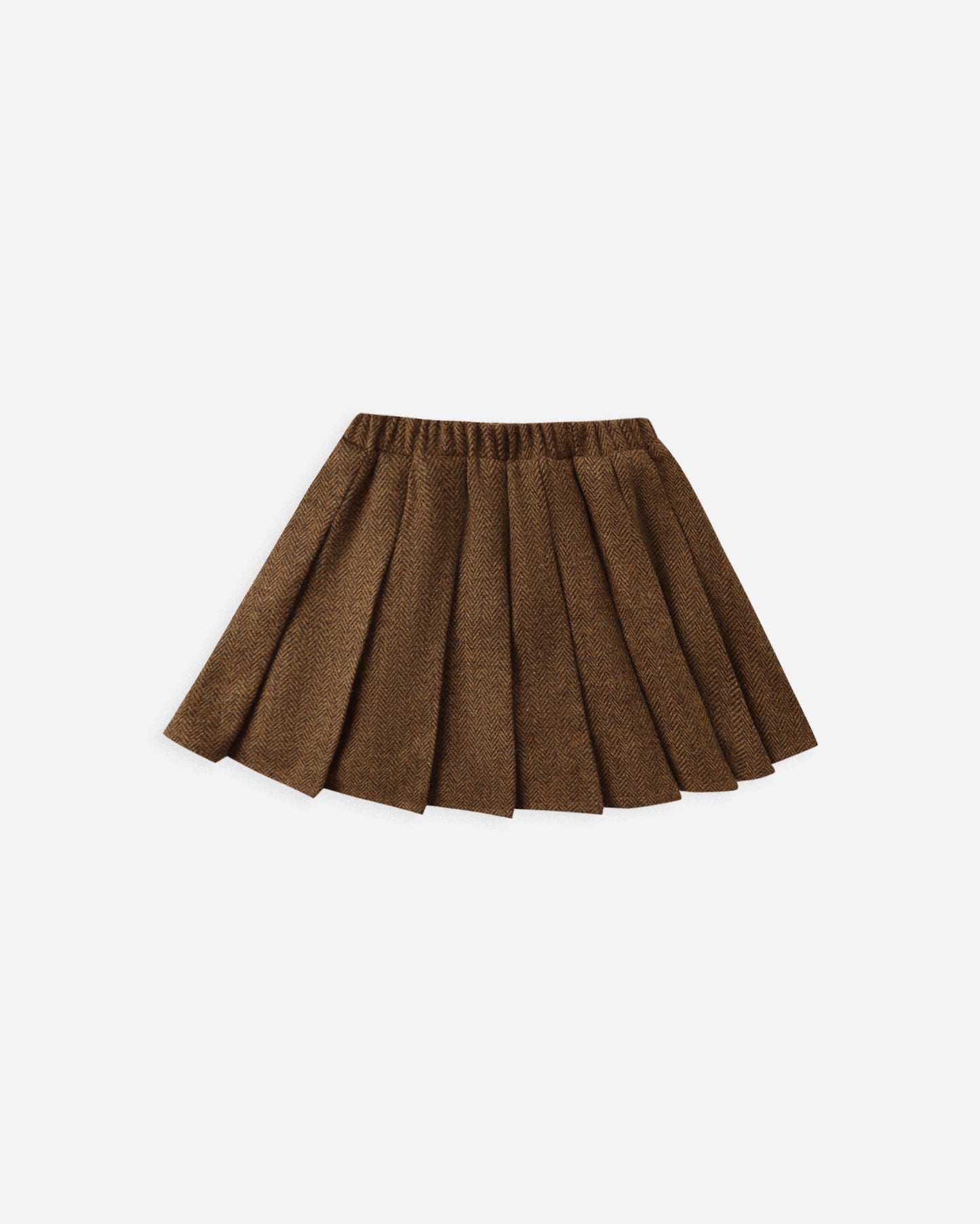 Rustic Plaid Pleated Mini Skirt