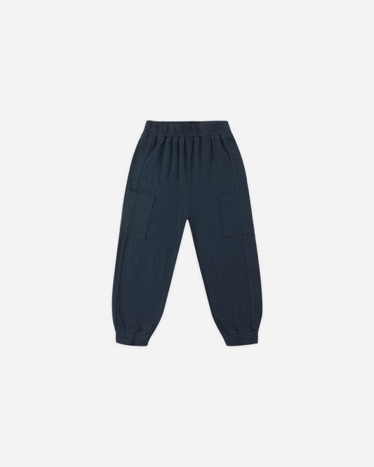 Navy Cargo Joggers