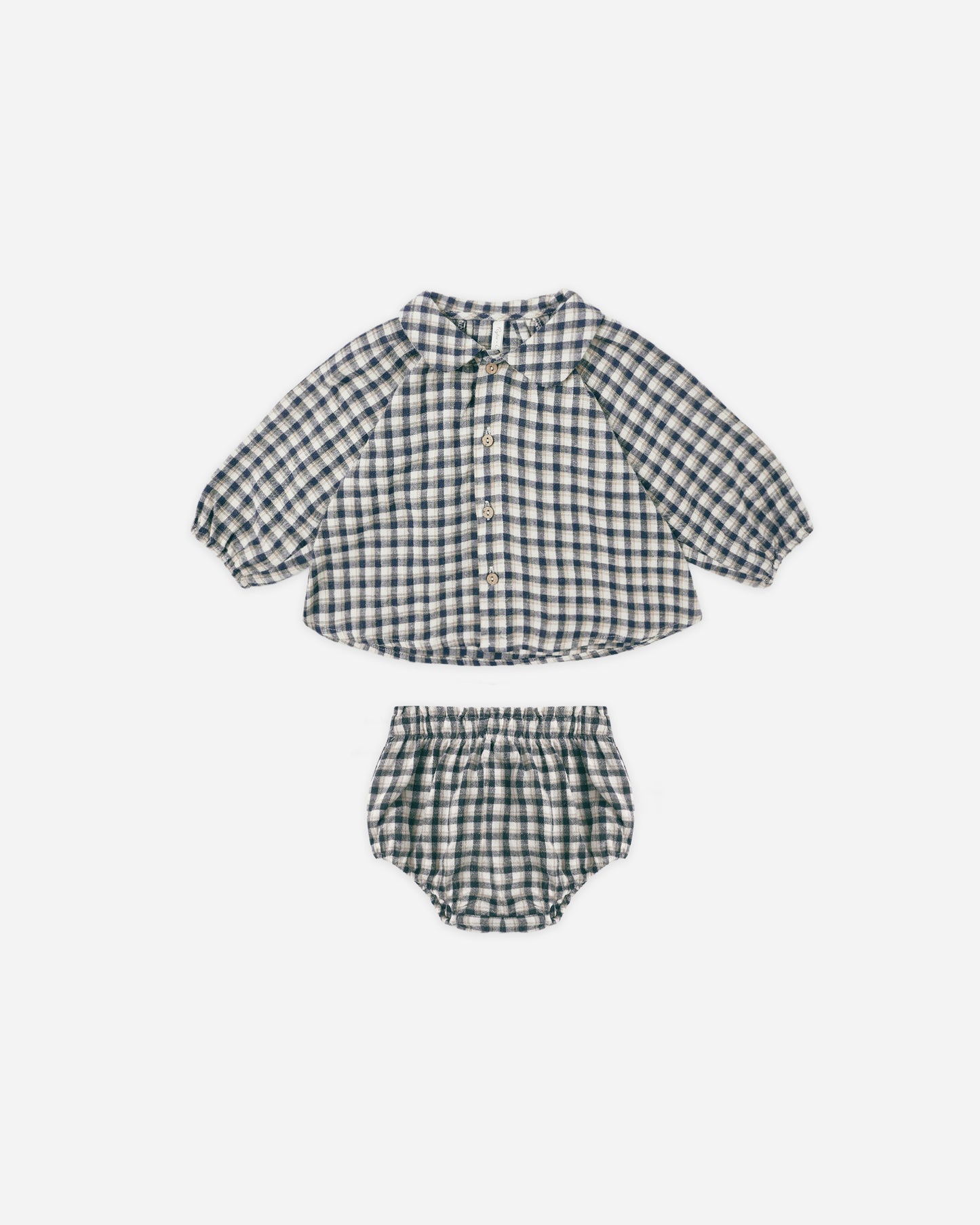 Navy Check Nellie Set