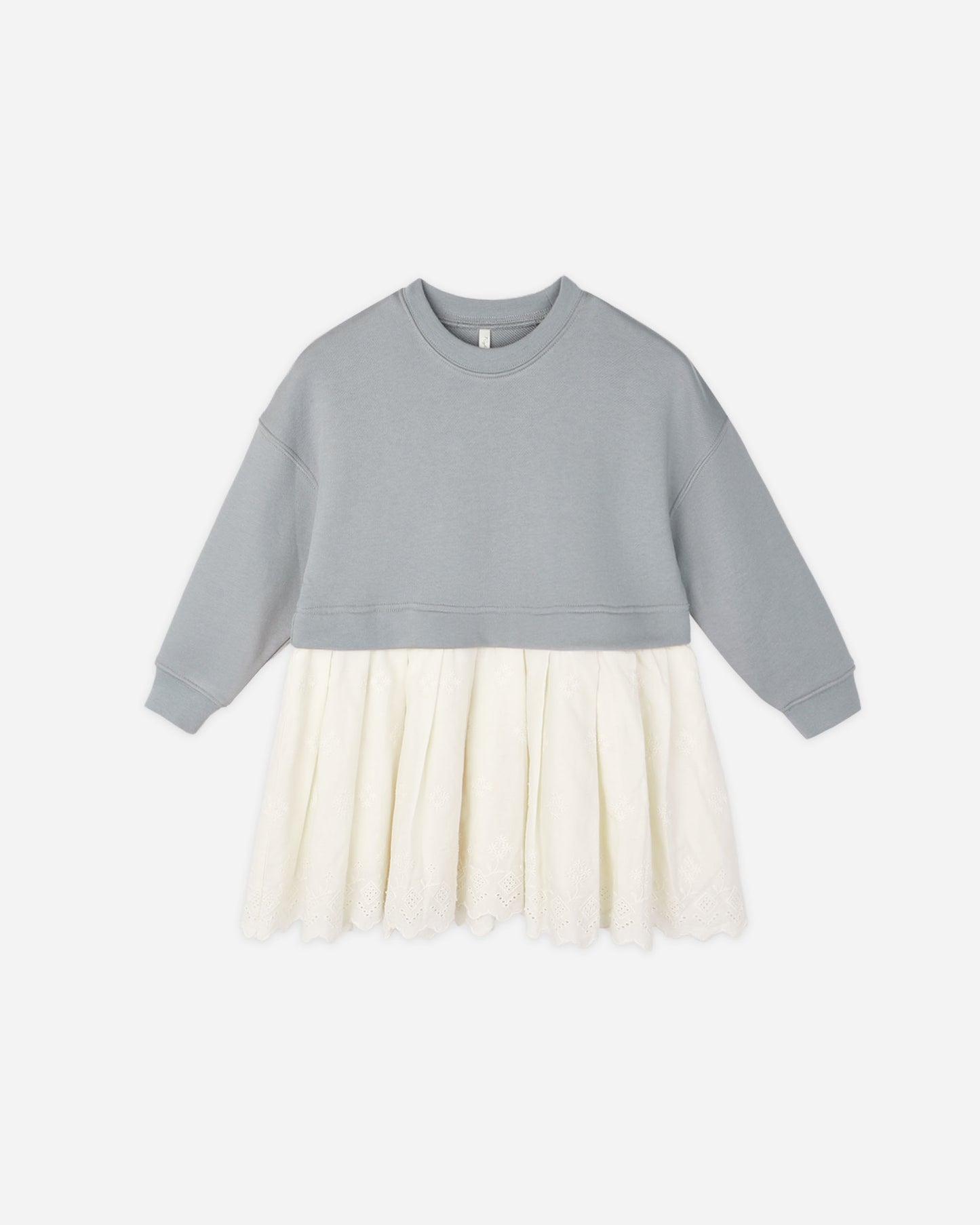 Dusty Blue Sweatshirt Dress