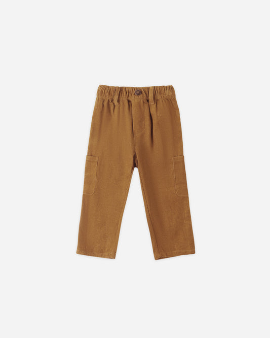 Relaxed Golden Cargo Pants