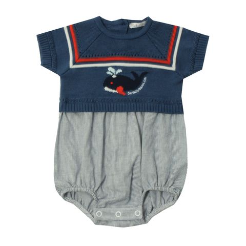 Whale Short Romper