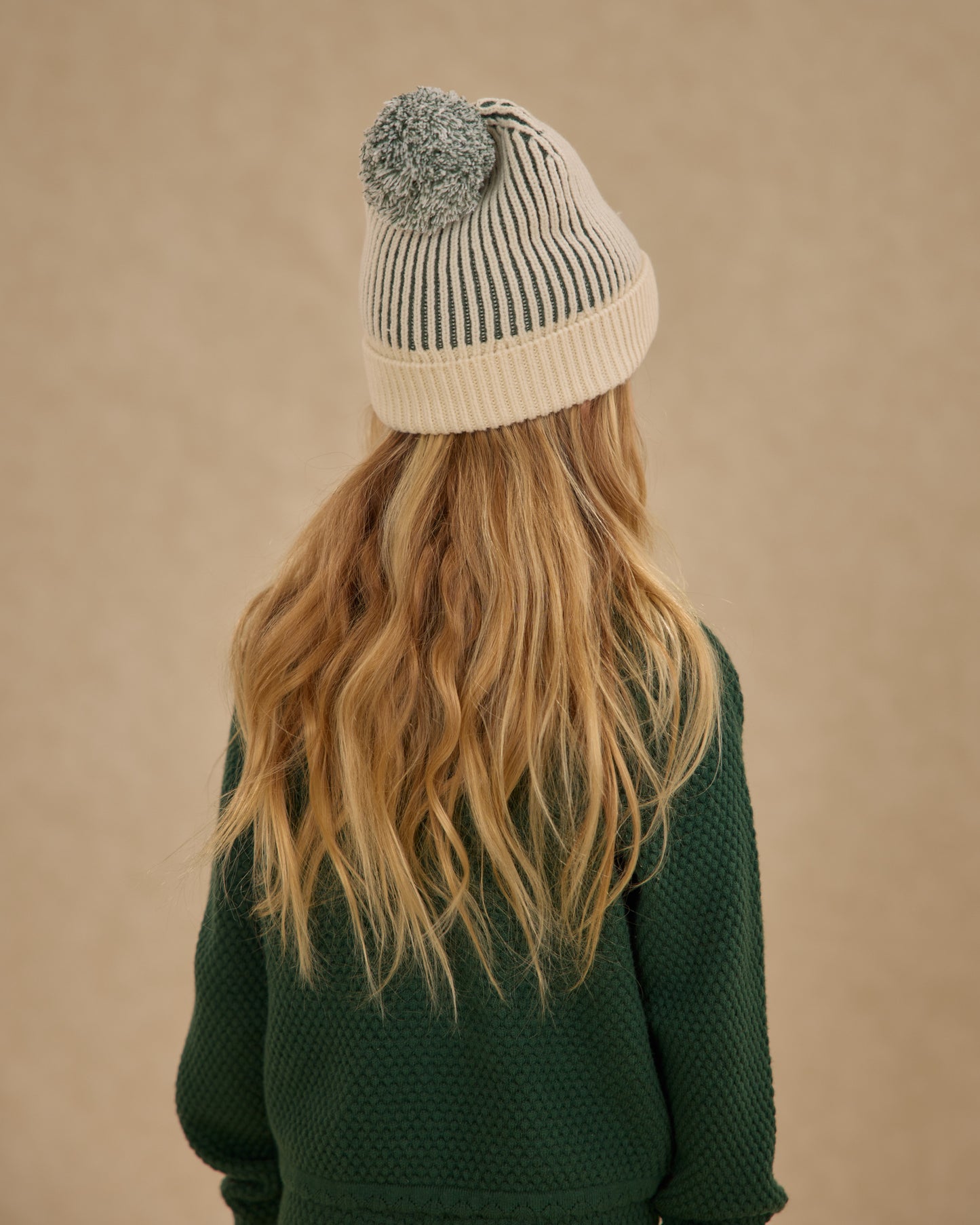 Green Stripe Beanie