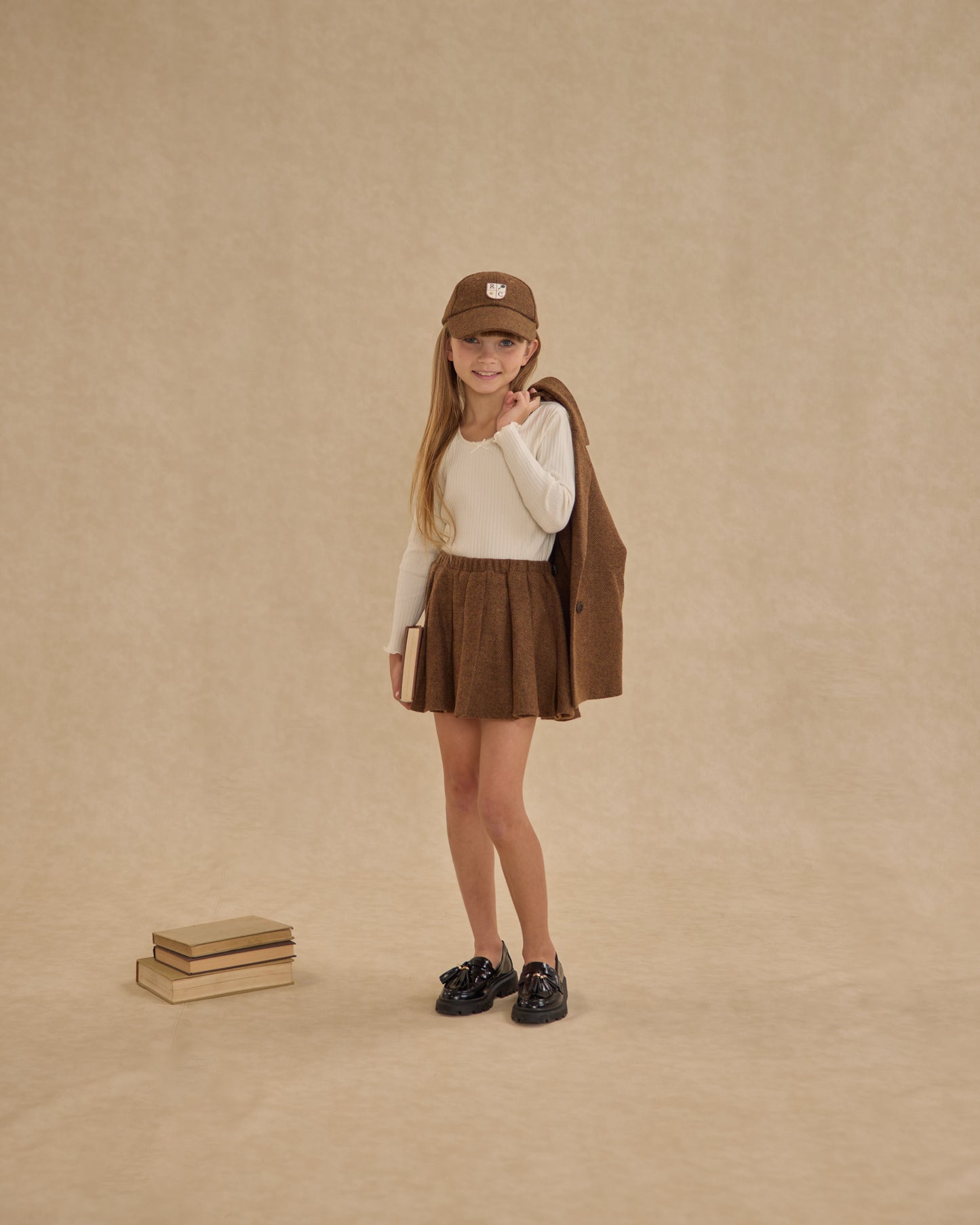 Rustic Plaid Pleated Mini Skirt