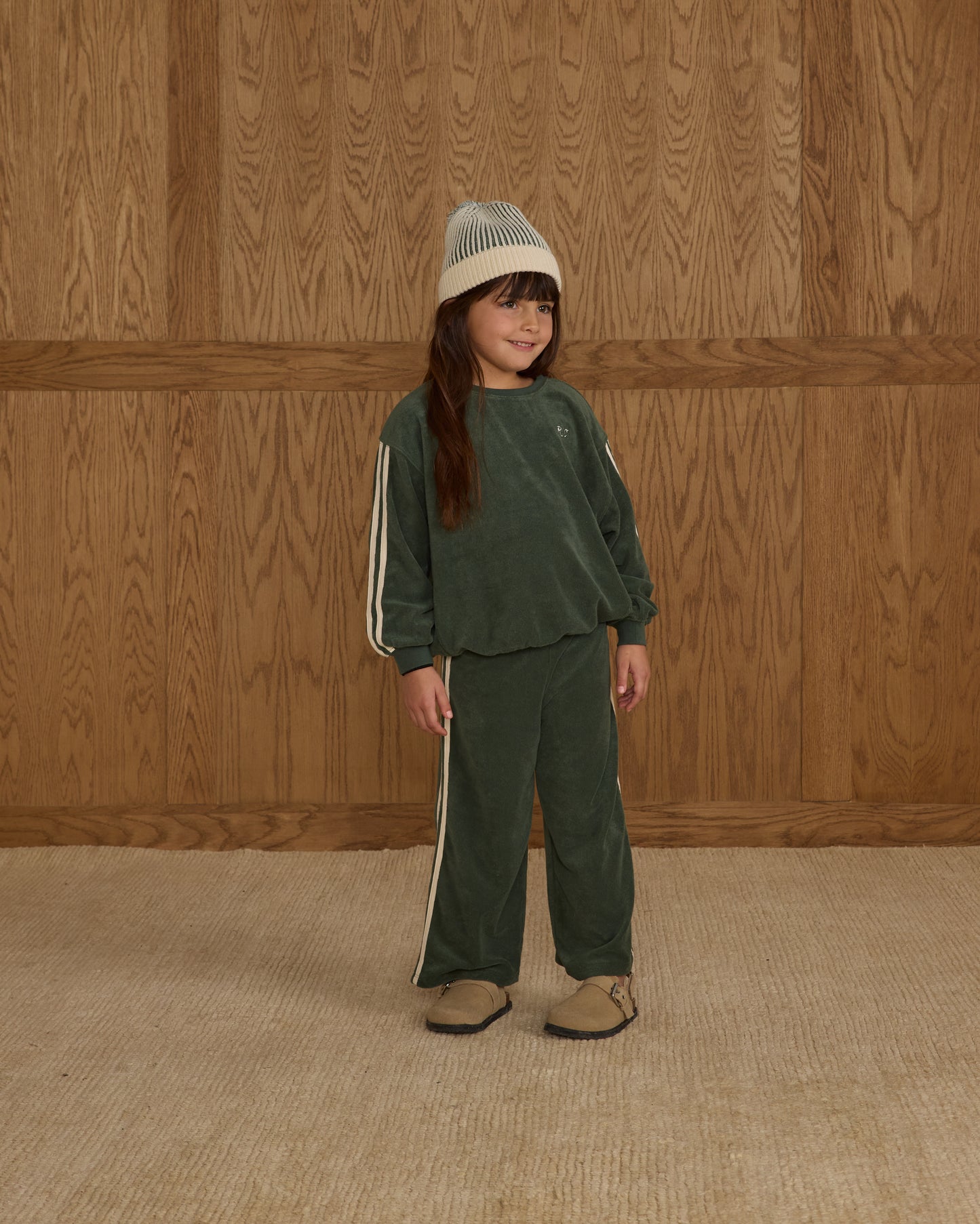 Green Stripe Beanie