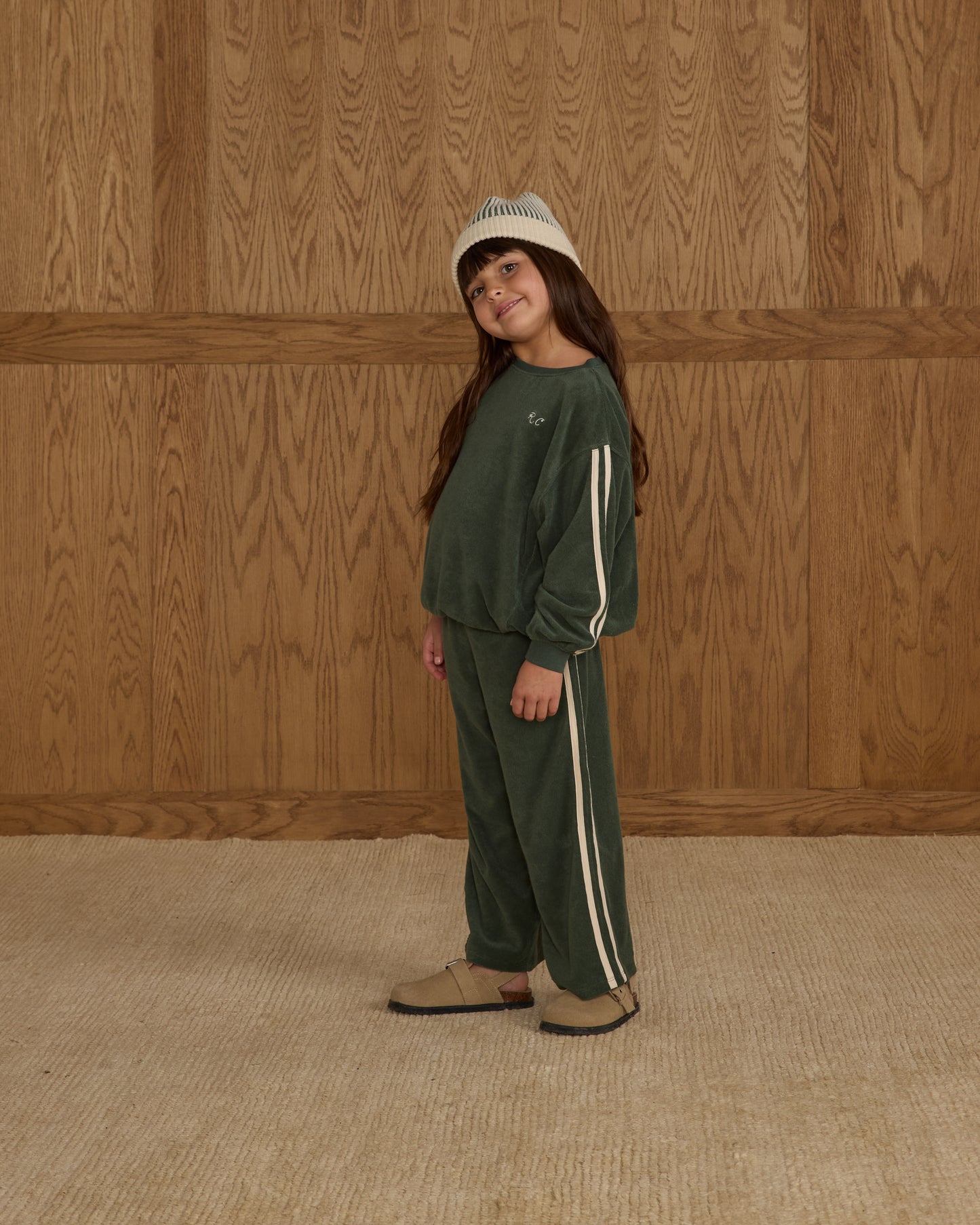 Green Stripe Beanie